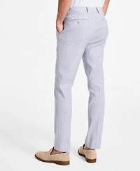 Calvin Klein Men's Slim-Fit Linen Suit Pants