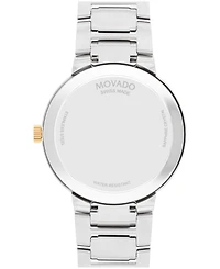 Movado Men's Portfolio Swiss Quartz Stainless Steel Yellow Pvd Watch 40MM