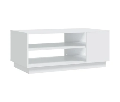 Coffee Table White 40.2"x21.7"x16.9" Engineered Wood