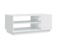Coffee Table White 40.2"x21.7"x16.9" Engineered Wood