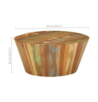 vidaXL Coffee Table 25.6"x12.2" Solid Reclaimed Wood