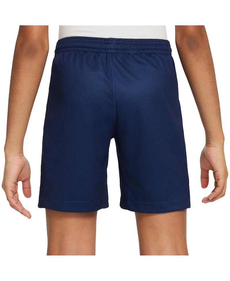 Nike Big Boys and Girls Navy Paris Saint-Germain 2024/25 Home Stadium Shorts