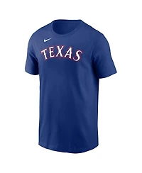 Nike Big Boys and Girls Jonah Heim Royal Texas Rangers Name Number T-Shirt