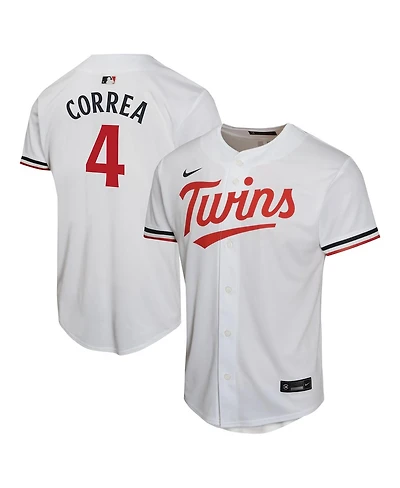 Nike Big Boys and Girls Carlos Correa White Minnesota Twins Home Game Player Jersey