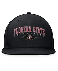 Top of the World Men's Black Florida State Seminoles Bullpen Snapback Hat