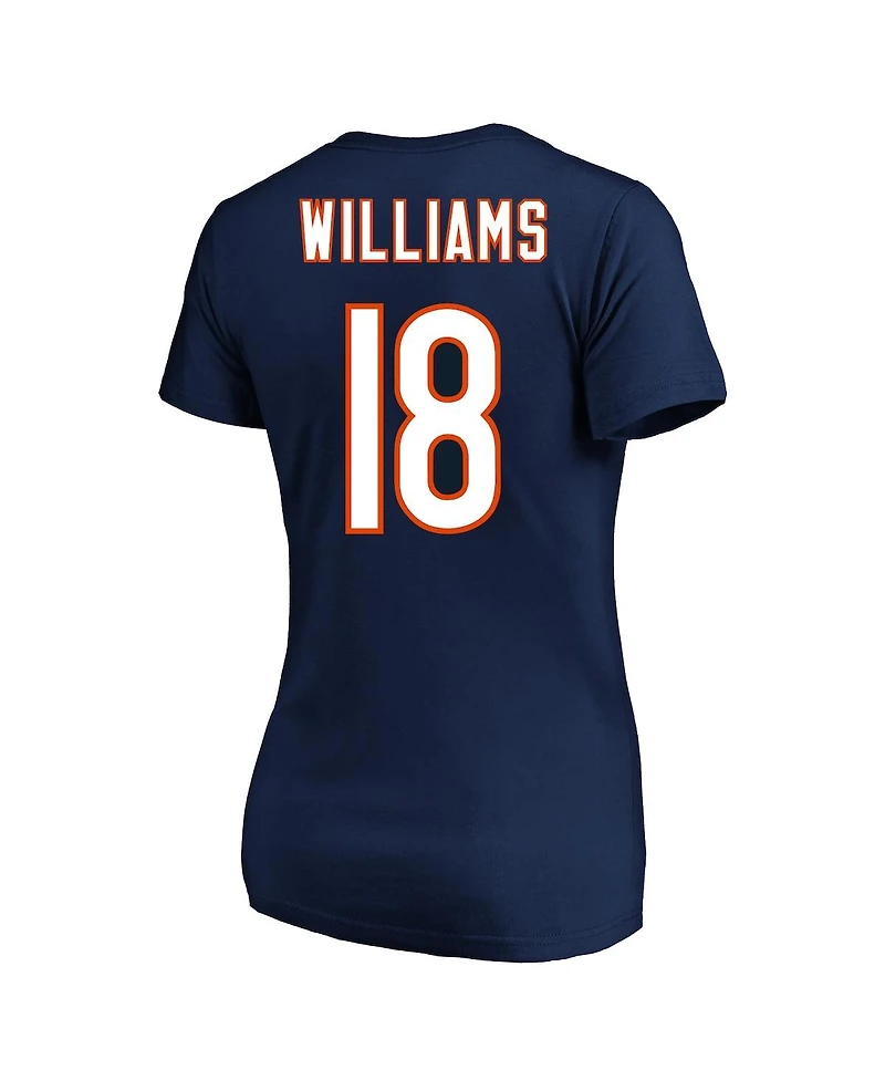 Fanatics Women's Caleb Williams Navy Chicago Bears 2024 Nfl Draft First Round Pick Plus Name Number T-Shirt
