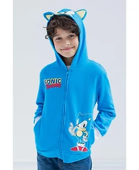 Sega Toddler Boys Sonic the Hedgehog Shadow Knuckles Fleece Zip Up Hoodie