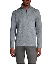 Lands' End Men's Sweater Fleece Quarter Zip Pullover