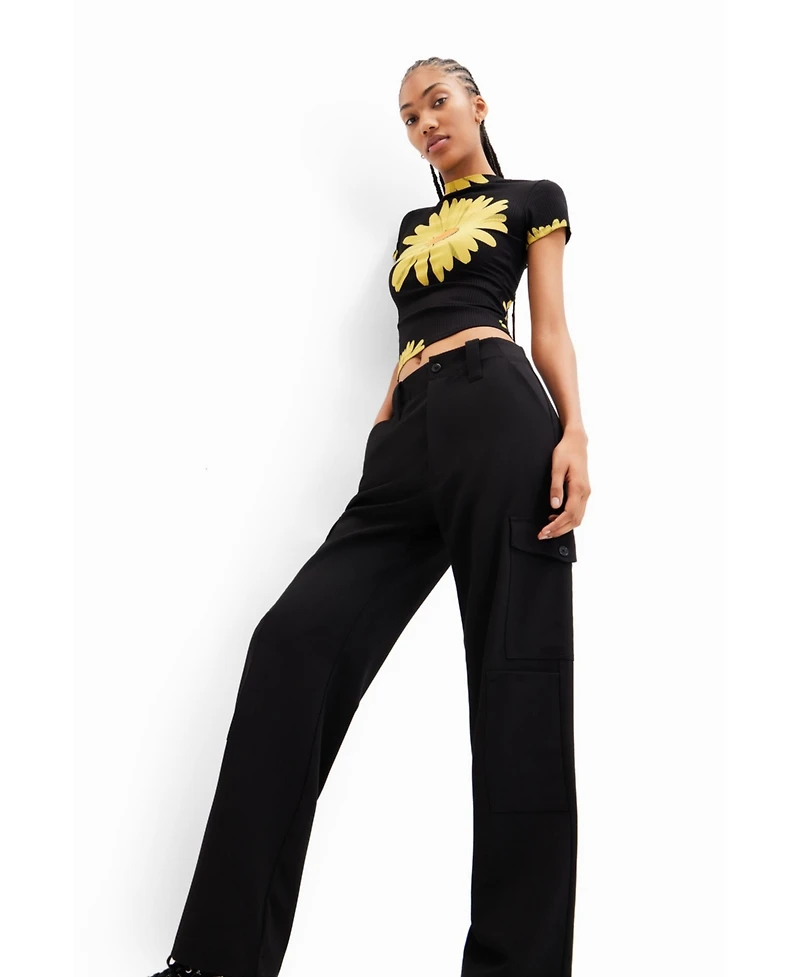 Desigual Women's Flowy cargo trousers