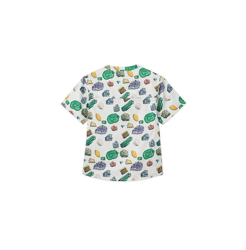 Vild House of Little Baby Vild Lab No.12 - Earth Rocks!, Organic Cotton Band Collar Woven Shirt