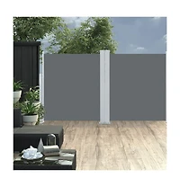 Retractable Side Awning Anthracite 55.1"x236.2"