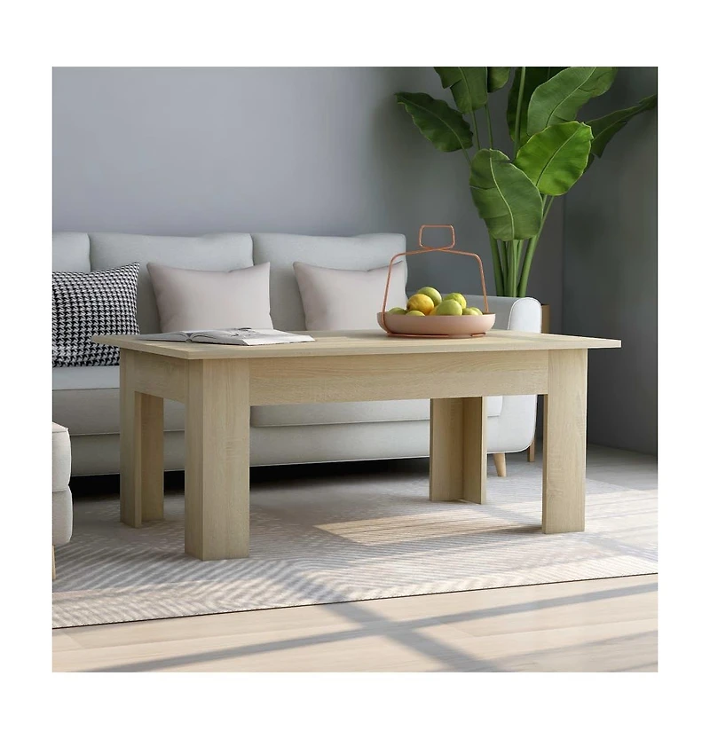 Coffee Table Sonoma Oak 39.4"x23.6"x16.5" Engineered Wood