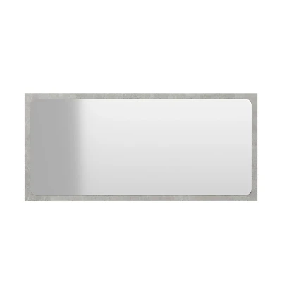 Bathroom Mirror Concrete Gray 31.5"x0.6"x14.6" Engineered Wood