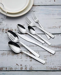 Ornative Alicja 42 Piece Flatware Set with Wire Caddy, Service for 8