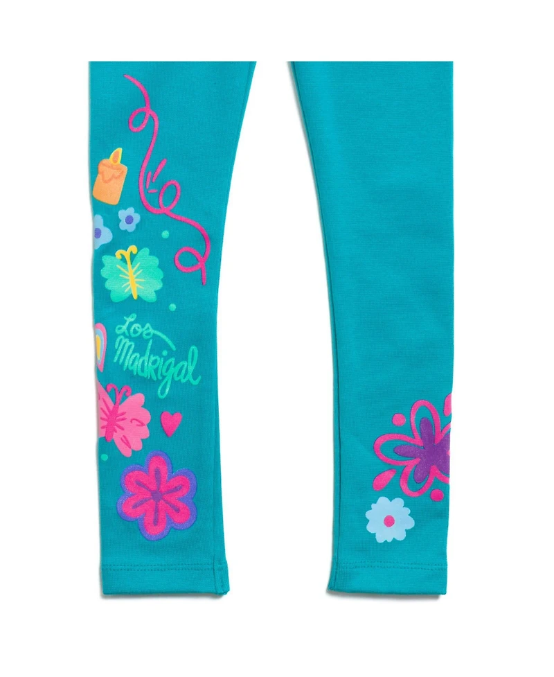 Encanto Girls Mirabel Pullover Fleece Hoodie and Leggings Outfit Set