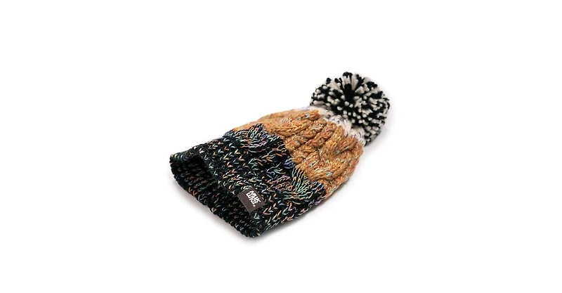 Muk Luks Women's Colorblock Stripe Cable Beanie