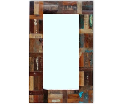 vidaXL Mirror Solid Reclaimed Wood 31.5"x19.7"