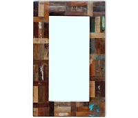 vidaXL Mirror Solid Reclaimed Wood 31.5"x19.7"