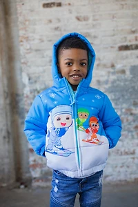 CoComelon Baby Boys Zip Up Winter Coat Puffer Jacket