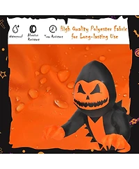 3.3 Feet Halloween Inflatable Pumpkin Head Ghost Broke Out from Window