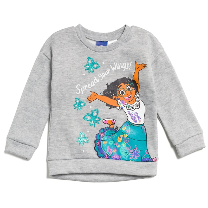 Encanto Toddler Girls Disney Mirabel Fleece Pullover Sweatshirt and Pants Set