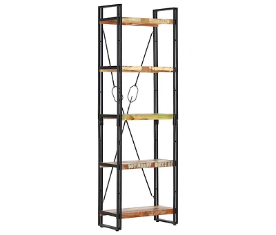 5-Tier Bookcase 23.6"x11.8"x70.9" Solid Reclaimed Wood