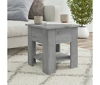 Coffee Table Gray Sonoma 15.7"x15.7"x16.5" Engineered Wood