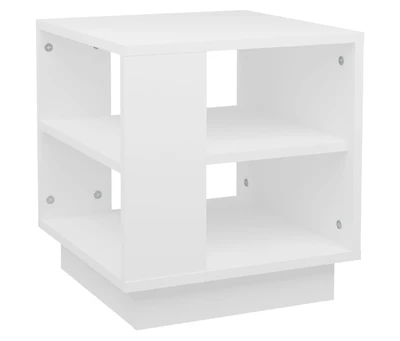 Coffee Table White 15.7"x15.7"x16.9" Engineered Wood