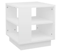 Coffee Table White 15.7"x15.7"x16.9" Engineered Wood