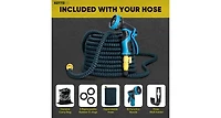 Kotto 100' Expandable Water Garden Hose: 10 Spray Nozzles, Solid Brass Connector