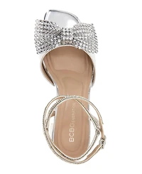 BCBGeneration Women's Tawny Block-Heel Bow Dress Sandals