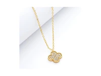 Rivka Friedman Pave Clover Pendant