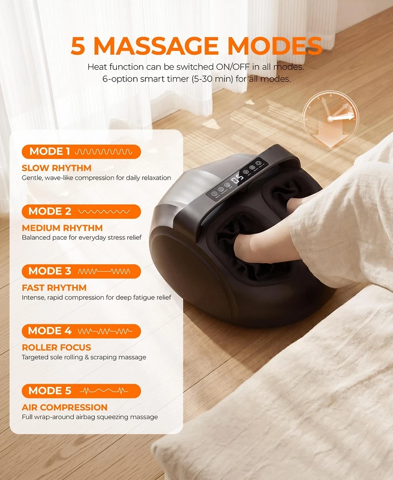 Skonyon Powerful Rechargeable Deep Muscle Massager with 4 Heads-Silver