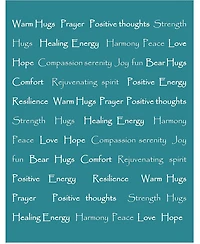 Chanasya Premium Sympathy Warm Hugs Gift Throw Blanket - for Positive Energy Love Support Comfort - Breast Cancer Chemo Get Well Purple Gift Blanket
