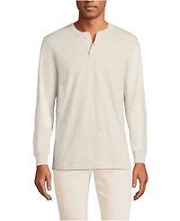Lands' End Men's Tall Super-t Long Sleeve Henley Shirt