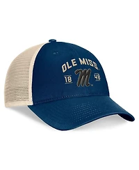 Top of the World Men's Navy Ole Miss Rebels Heritage Waylon Trucker Adjustable Hat