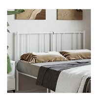 vidaXL Metal Headboard White 59.1"