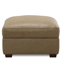 Closeout! Korder Leather Ottoman, Created for Macy's