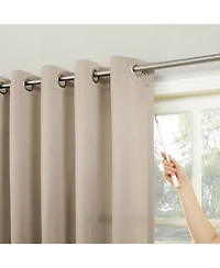 Sun Zero Grant Room Darkening Grommet Sliding Patio Door Curtain Panel