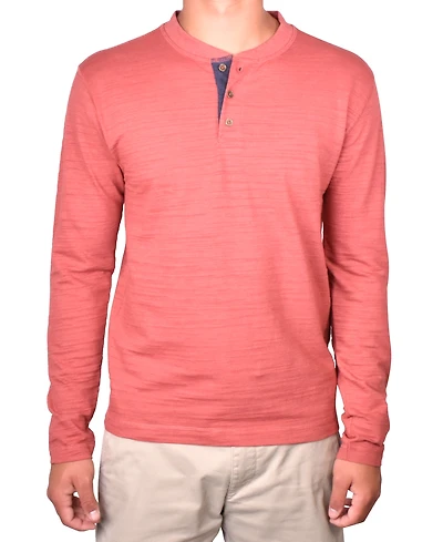 Vintage 1943 Men's Burn Out Slub Henley Shirt