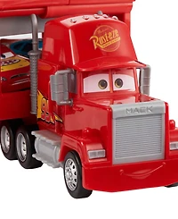 Disney and Pixar Cars Mack Hauler, 13" Toy Transporter Truck with Ramp and Carry Storage