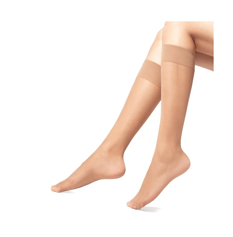 Stems Women's Sheer Italian Knee Highs Pack Of Three