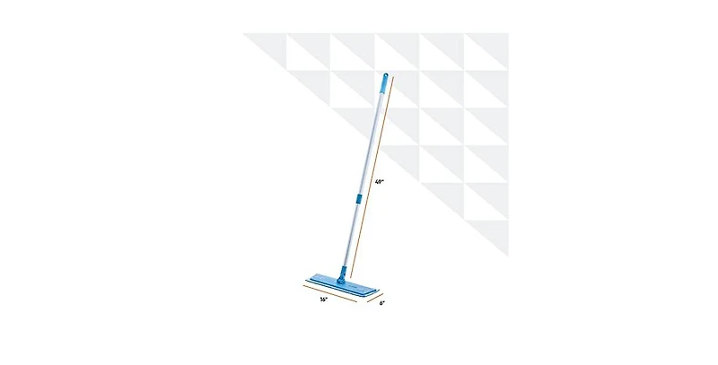 Superio Miracle Microfiber Flat Mop with Telescopic Aluminum Handle