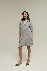 Isaac Mizrahi Women's Short Sleeve Shirtdress