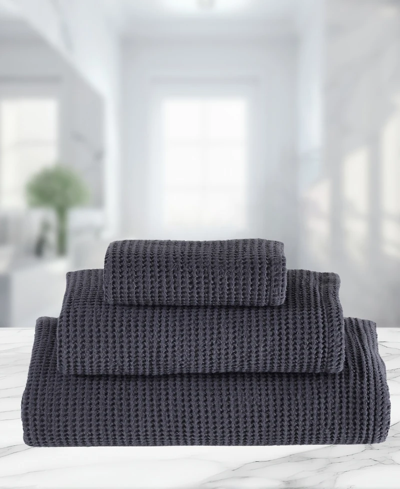 Talesma Embiez Turkish Cotton Waffle 3-Pc. Bath Towel Set