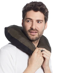 Weatherproof Men's Packable Neck Pillow Zip-Front Quilted Jacket