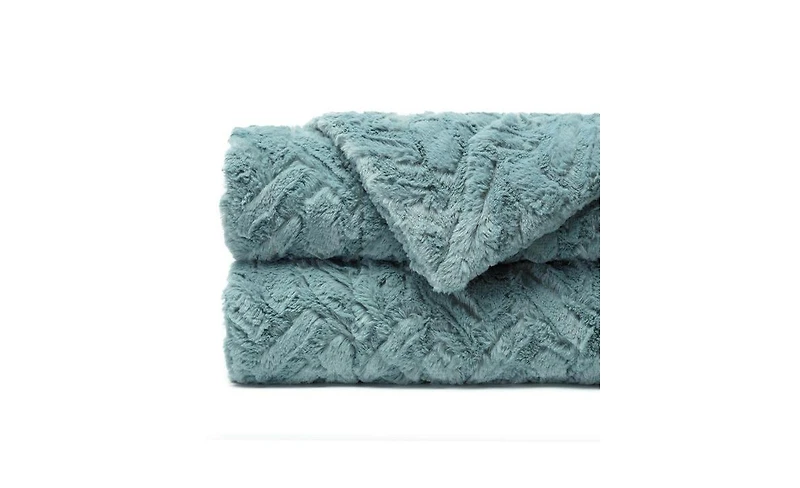 Chanasya Premium Soft Cloud Faux Fur Throw Blanket - Plush, Soft Sherpa & Minky Blanket - 50" x 65” - Orange