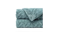 Chanasya Premium Soft Cloud Faux Fur Throw Blanket - Plush, Soft Sherpa & Minky Blanket - 50" x 65” - Orange