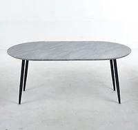 Streamdale Furniture Extensible Table: Dining, Office, Coffee, Metal Leg