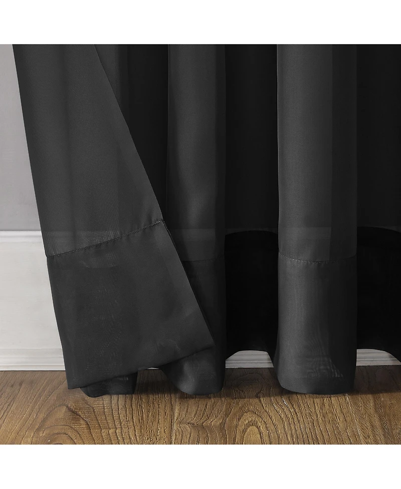 Sheer Voile Grommet Curtain Panel